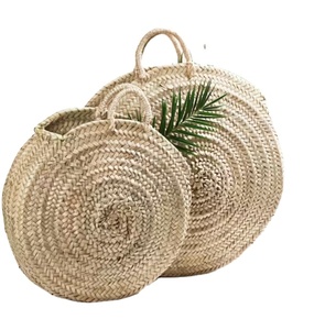 Sac de paille rond Sac de corde en papier tissé Sacs de plage en macramé au crochet directement du fournisseur indien - Product Image 1
