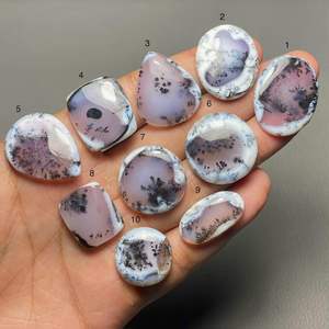 Natural Dendrite <b>Opal</b> Cabochon Gemstone With Unique Tree Like Inclusions Perfect For Rings Pendants And Artistic Jewellery - Product Image 1