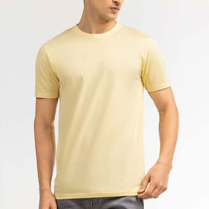 Camiseta de algodón 100% con diseño de cuello redondo para hombre, patrón sólido, estampado personalizado, manga corta, alta calidad - Product Image 4