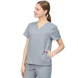 2025 elegante cálido poliéster algodón Lap Coat Set para hombres y mujeres resistente al agua Scrub a prueba de viento vestido de enfermera para todas las estaciones - Product Image 6