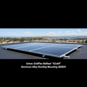 Plateau de ballast Unirac GridFlex 62"x69" en alliage d'aluminium pour montage solaire sur toit 360071 - Product Image 3