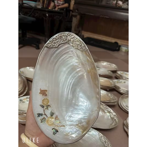Commande en gros Plat en nacre, vaisselle de service artisanale incrustée de l'usine du Vietnam à un prix compétitif. - Product Image 6