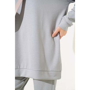 Loyşa Casual Tunic 2 Piece Set <b>Slate</b> Gray - Product Image 2