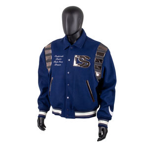 Chaqueta Universitaria Corta Marrón para Mujer, Bordado Audaz, Parches Legendarios, Chaqueta Bomber Letterman, Ropa de Calle, Ropa Deportiva de Béisbol - Product Image 1
