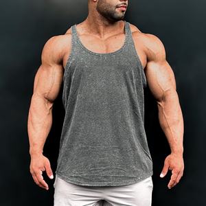 Men Stringer Gym Tank Top Bodybuilding <b>Muscle</b> <b>Vest</b> Sportswear Workout Sleeveless Shirt Fitness Training Activewear - Product Image 3