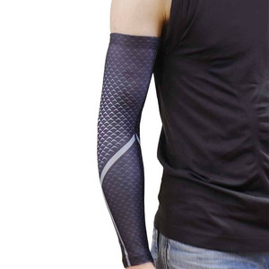 Vente en gros de manches de bras de compression de volley-ball de conception personnalisée de couleurs mélangées à motif de serpent manchons de soutien du coude de basket-ball sportif - Product Image 3