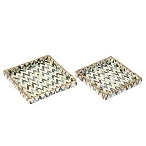 Plateau de service en bois luxueux pour table basse, fête, club, vaisselle de maison, plateau de service en bois pour restaurant - Product Image 1