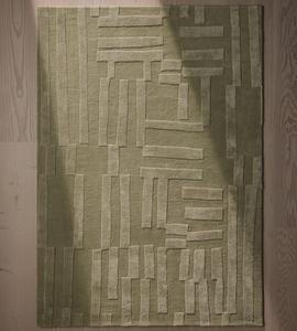 Alfombra de lana con mechones a mano de fusión orgánica personalizada, patrón abstracto moderno único, diseño artístico, juegos de alfombras de suelo hechas a mano personalizables - Product Image 5