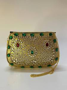 Bolso de mano de mosaico de calidad superior para mujer en atractivos embragues de mujer de color plateado Bolsos y carteras de moda Embragues - Product Image 5