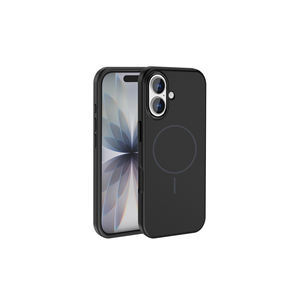 Netzy Luxury Shockproof Back Cover for iPhone 17 M-Safe <b>Magnetic</b> Silicone Case with Metal Camera <b>Frame</b> XS Model - Product Image 1