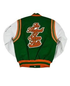 Blouson de baseball unisexe noir pour l'automne, design décontracté, personnalisez votre marque, logos DTF, patchs avant, chauffant - Product Image 2