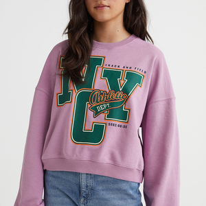 เสื้อสเวตเตอร์คอกลมผ้าคอตตอนบริสุทธิ์,เสื้อสเวตเตอร์วัสดุดั้งเดิมสำหรับผู้ชายเสื้อสเวตเตอร์คอกลมปักลายผ้าคอตตอน - Product Image 1