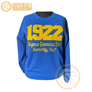 Sudadera de Forro Polar de Algodón Sigma Gamma Rho Personalizada de Alta Calidad, Ecológica, para Otoño e Invierno, Chaqueta con Bordado Frontal - Product Image 1