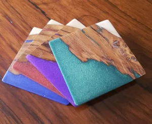 Posavasos Decorativos de Resina Epoxi Personalizables de la Mejor Calidad, con Opciones de Color y Tamaño Óptimos, Estilo Clásico, Impresión Tipográfica, Resistentes al Agua - Product Image 5