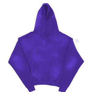 Sweat à capuche de haute qualité délavé lavé en détresse personnalisé lourd 400GSM 500 GSM épais 100% coton Vintage Hoodie Service OEM - Product Image 4