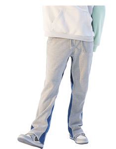 Pantalon de survêtement taille haute personnalisé OEM pour hommes pantalon de jogging évasé avec jambe large respirante pantalon évasé en coton et nylon - Product Image 1