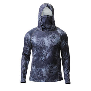 Fabricant OEM en gros sur mesure, fournisseur de sweats à capuche de pêche par sublimation en polyester à maille respirante, fabrication de marques privées personnalisées - Product Image 6