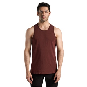 เสื้อกล้ามออกกำลังกายผู้ชาย คุณภาพสูง ผลิตจากผ้าฝ้าย/โพลีเอสเตอร์ แห้งเร็ว ระบายอากาศดี สไตล์ลำลอง รับผลิตแบบ OEM ปรับแต่งได้ - Product Image 1