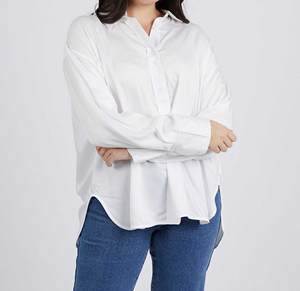 Blusas Sexys para Mujer, Camisa de Manga Larga 2026, Silueta Clásica Moderna Oversize, 100% Algodón Ecológico Antiarrugas - Product Image 4