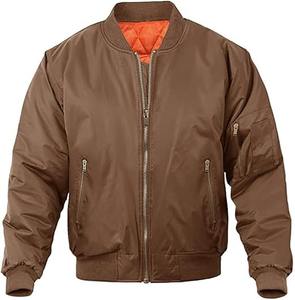Blouson aviateur professionnel à col montant extérieur pour hommes, imperméable et respirant, avec logo personnalisé et fermeture éclair - Product Image 4