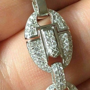 Bijoux de déclaration de chaîne Hip-Hop en argent sterling 925 pour femmes symbolisant la force et la confiance - Product Image 4