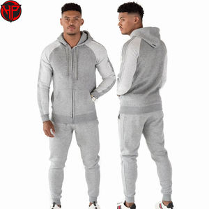 ชุดวอร์มผ้าฝ้ายโพลีเอสเตอร์สำหรับผู้ชายชุดวอร์มลำลองผ้าคอตตอนโพลีเอสเตอร์ปักโลโก้ได้ตามต้องการ - Product Image 3