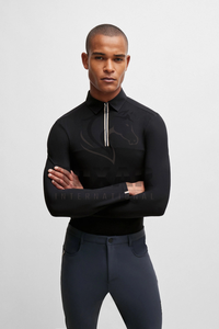 Camisa de equitación de manga larga para hombre, resistente a los rayos UV, tela de secado rápido para entrenamiento estable y equitación, nuevo diseño - Product Image 6