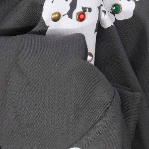 Vêtements, sweats à capuche, streetwear, sweat à capuche personnalisé avec strass, couronne en coton, sweat à capuche de luxe, streetwear, fabricant OEM ODM - Product Image 1