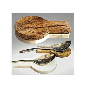 Repose-cuillères en métal en forme de cœur, lot de 6 pièces, couleur personnalisée, faits à la main, écologiques, compatibles lave-vaisselle et four - Product Image 6