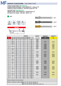 Cổ điển bên phải máy tap hsse-helix 15 mô hình 4521.1/V1/T1 Italy nguồn gốc OBM/OEM/ODM tùy biến hỗ trợ - Product Image 2
