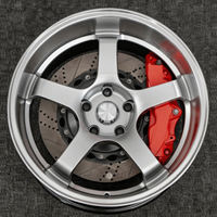 Rines de Aleación de Aluminio Flow-Formed Estilo JDM de 15, 16 y 17 Pulgadas para Autos de Carreras, 4x100, 4x114.3, 5x100, 5x114.3 para Honda Civic