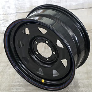Personnalisable <span class=keywords><strong>18</strong></span> <span class=keywords><strong>Pouces</strong></span> 8 Rayons Triangle Noir <span class=keywords><strong>Roue</strong></span> en <span class=keywords><strong>Acier</strong></span> 18X8J 18X9J 5x139.7 5X150 6x139.7 pour Pickup & SUV - Product Image 3