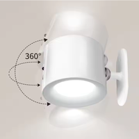 Lampe murale LED sans fil moderne pour la maison, le bureau, la salle de bain, la chambre à coucher, rechargeable, à intensité variable, avec commande tactile/télécommande, lampe de lecture de nuit en métal