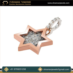 925 argent minimaliste superposition minuscule Super étoile laboratoire cultivé diamant plaqué or rose collier délicat pendentifs fins breloques idée cadeau - Product Image 3