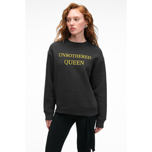 เสื้อสเวตเชิ้ตคอกลมโอเวอร์ไซส์ปักลายบริเวณคอสำหรับผู้หญิง GRIMELANGE ISOLUNE - Product Image 2