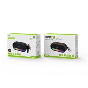 M2205+ 5W Outdoor for Bluetooth <b>Speaker</b> RGB LED Lighting Waterproof Waterproof Plastic Cabinet <b>USB</b> AUX Battery Powered for - Product Image 1