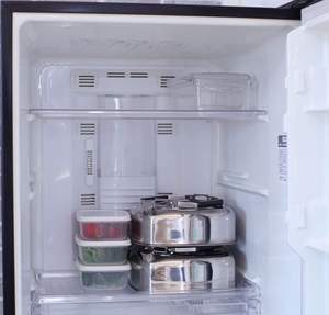 Stackable flat square <b>kettle</b> with stainless steel strainer that fits in the fridge space saving high quality stainless steel - Product Image 5