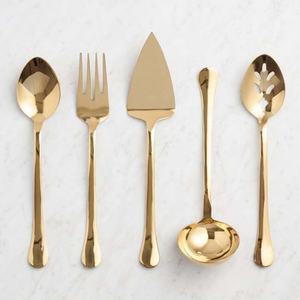 Ensemble de service à salade en acier inoxydable de haute qualité avec poignée au look royal unique Couverts de luxe pour restaurant, mariage ou usage domestique - Product Image 6