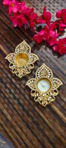 เทียนวัดดิยาสำหรับตกแต่งเทศกาลชาแบบดั้งเดิมที่วางเทียนแต่งงานของใช้ในบ้านใหม่คริสต์มาสของขวัญคืนตามเทศกาล - Product Image 2