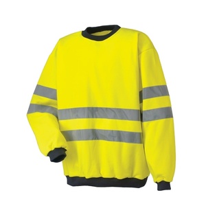 Reflective Hi-Visibility <b>Sweatshirt</b> High Quality Men's <b>Sweatshirt</b> Safety <b>Work</b> Wear Custom Logo for Construction - Product Image 1