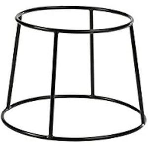 Soporte elevador de alimentos con pantalla redonda de Metal de hierro con diseño de alambre, elevador con acabado negro para presentación de alimentos en el hogar y hoteles - Product Image 2