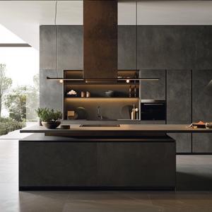 Placards sur mesure au design moderne Ensemble d'armoires de cuisine modulaires au design italien avec meubles de rangement - Product Image 2