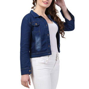 Chaquetas vaqueras acogedoras con logotipo personalizado para mujer, prendas de vestir vaqueras informales, chaqueta de otoño, chaqueta vaquera abotonada, chaqueta vaquera de gran tamaño para mujer - Product Image 4