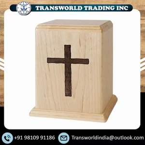 Natural Wood Handmade Modern Luxury Biodegradable Rectangle Urn Adults Pets Eco-Friendly Durable International Standard Quality - Product Image 2