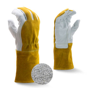 ถุงมือเชื่อมหนังวัวหลายชั้นถุงมือเชื่อมด้วยอุณหภูมิสูง - Product Image 1