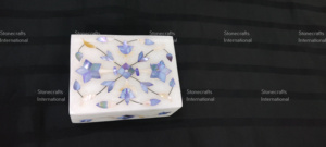 Top Selling Stonecrafts International Square Marble Jewellery <b>Storage</b> Box 10x7.5 cm Customizable Available Bulk Quantity India - Product Image 6