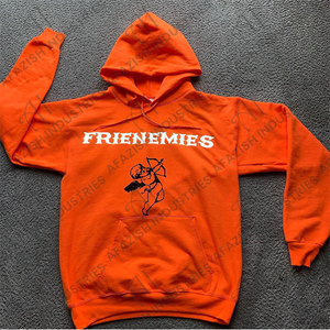 Sweat à capuche unisexe surdimensionné 100% coton Streetwear sérigraphie pour l'hiver - Product Image 4