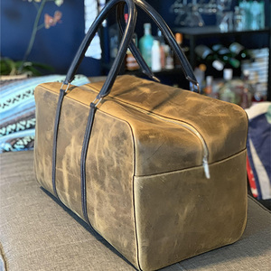 Bolsa de gimnasio portátil de gran capacidad para mujer, bolsa de lona deportiva de fin de semana de viaje duradera con cierre de cremallera para hombres, venta al por mayor - Product Image 6