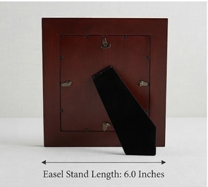 <b>Square</b> Wood Photo <b>Frame</b> With Elegant Resin Blue Marbled Design Tabletop Display - Product Image 3