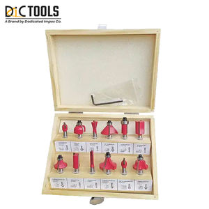 Ensemble de fraises à bois en carbure de tungstène à tige de 1/2 pouce personnalisées pour le travail du bois en 15 et 12 pièces - Product Image 4